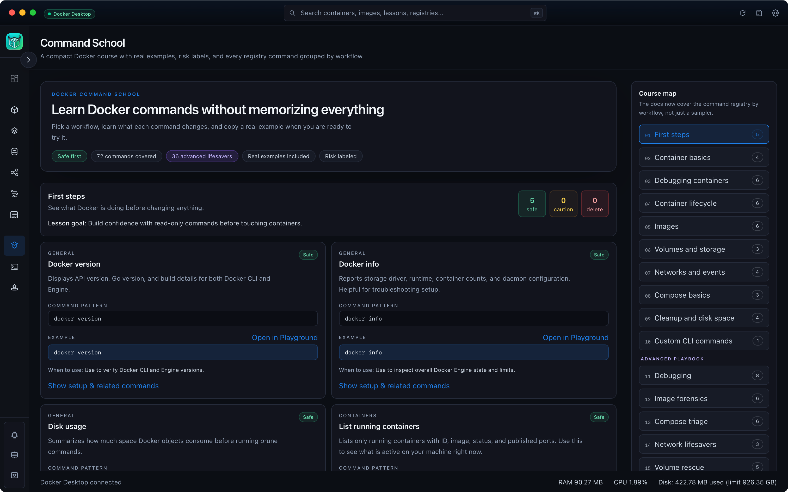 In-app docs